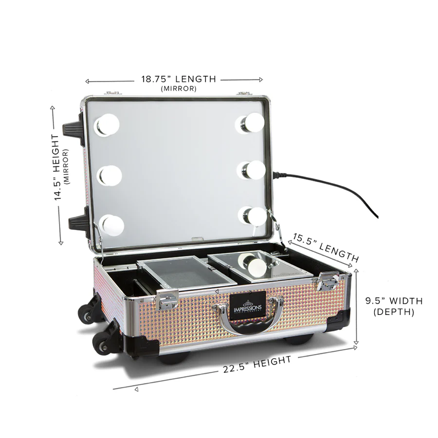 SlayCase® XLS Vanity Travel Case with Stand in Mermaid Shimmer - Image 10