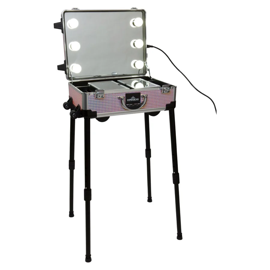 SlayCase® XLS Vanity Travel Case with Stand in Mermaid Shimmer - Image 4