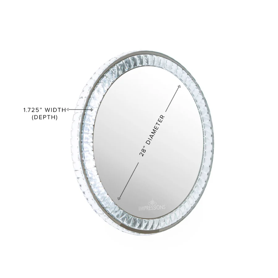 Diamond Collection BRILLIANT Premium Illuminated Vanity Mirror - Image 7