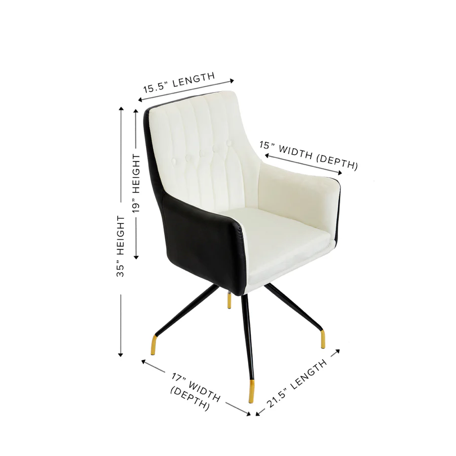 Genesis Modern Vanity Chair - Image 3
