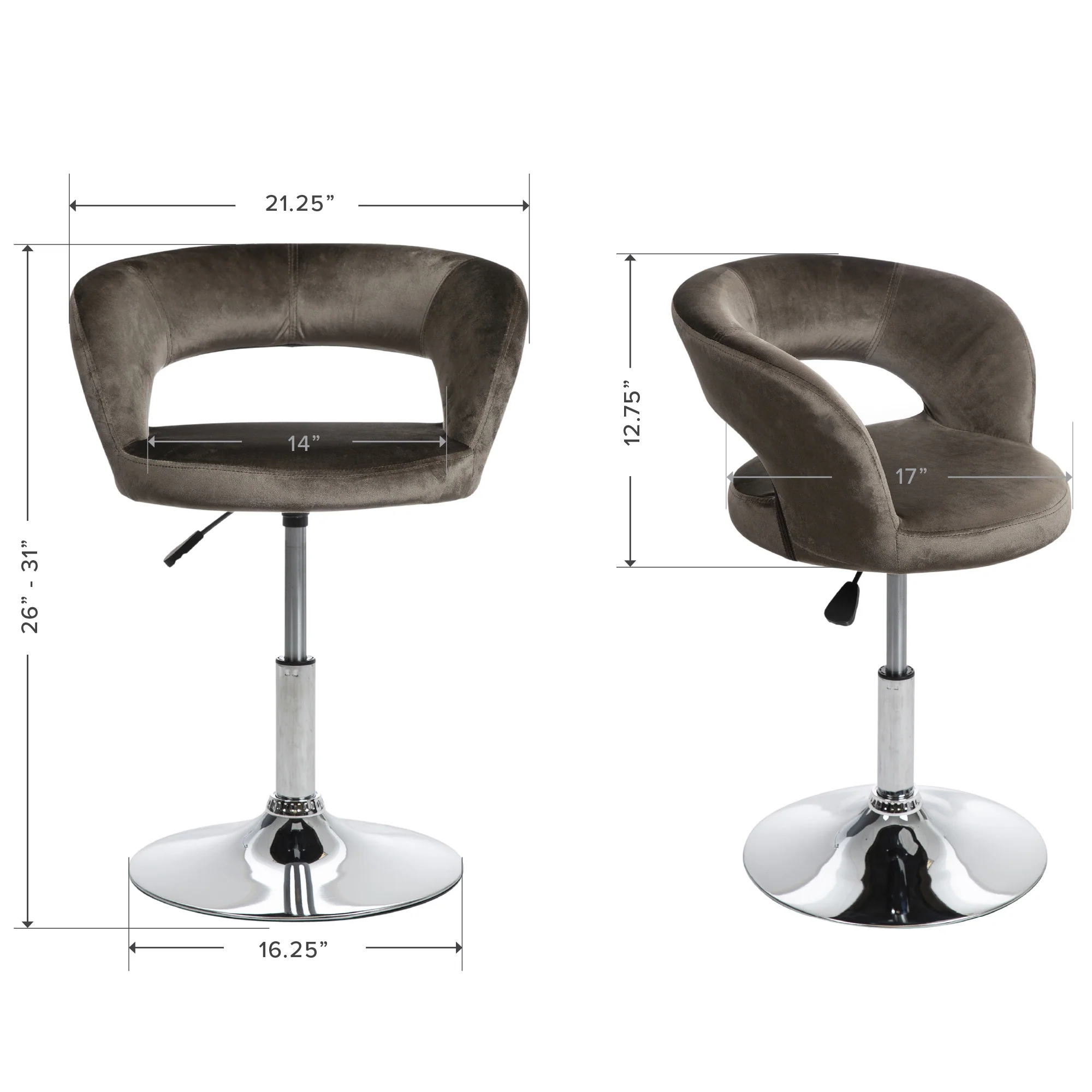 Giselle Contemporary Vanity Chair - Image 10