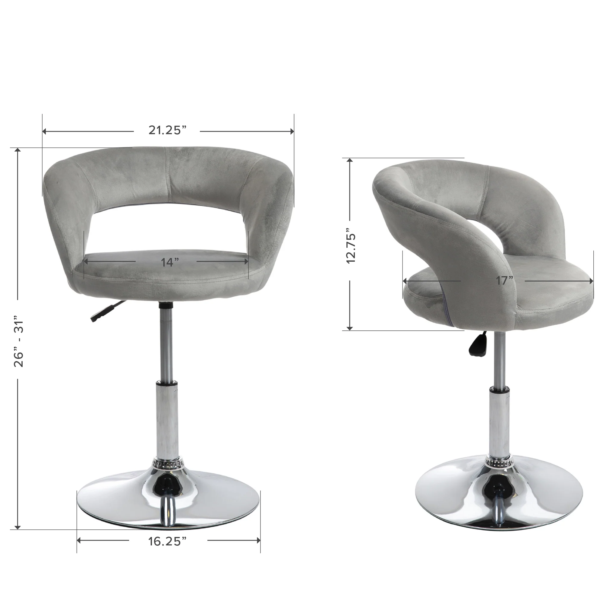 Giselle Contemporary Vanity Chair - Image 15