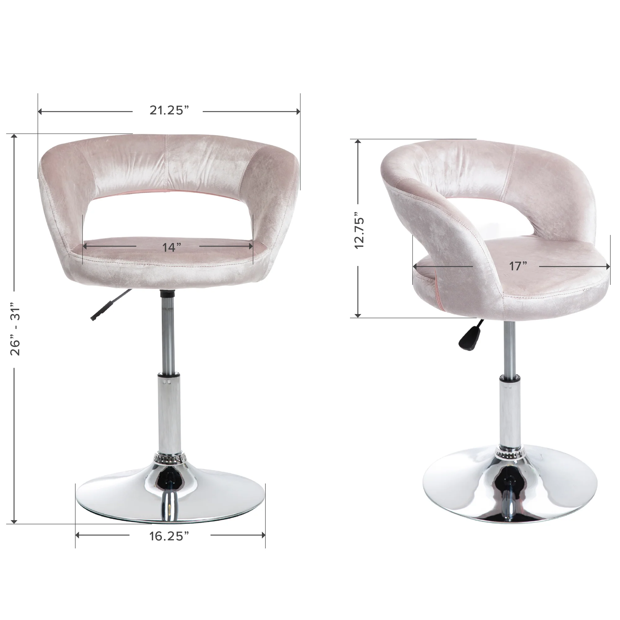 Giselle Contemporary Vanity Chair - Image 5