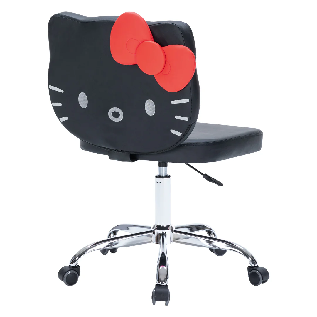 Hello Kitty® Faux Leather Swivel Vanity Chair - Image 3