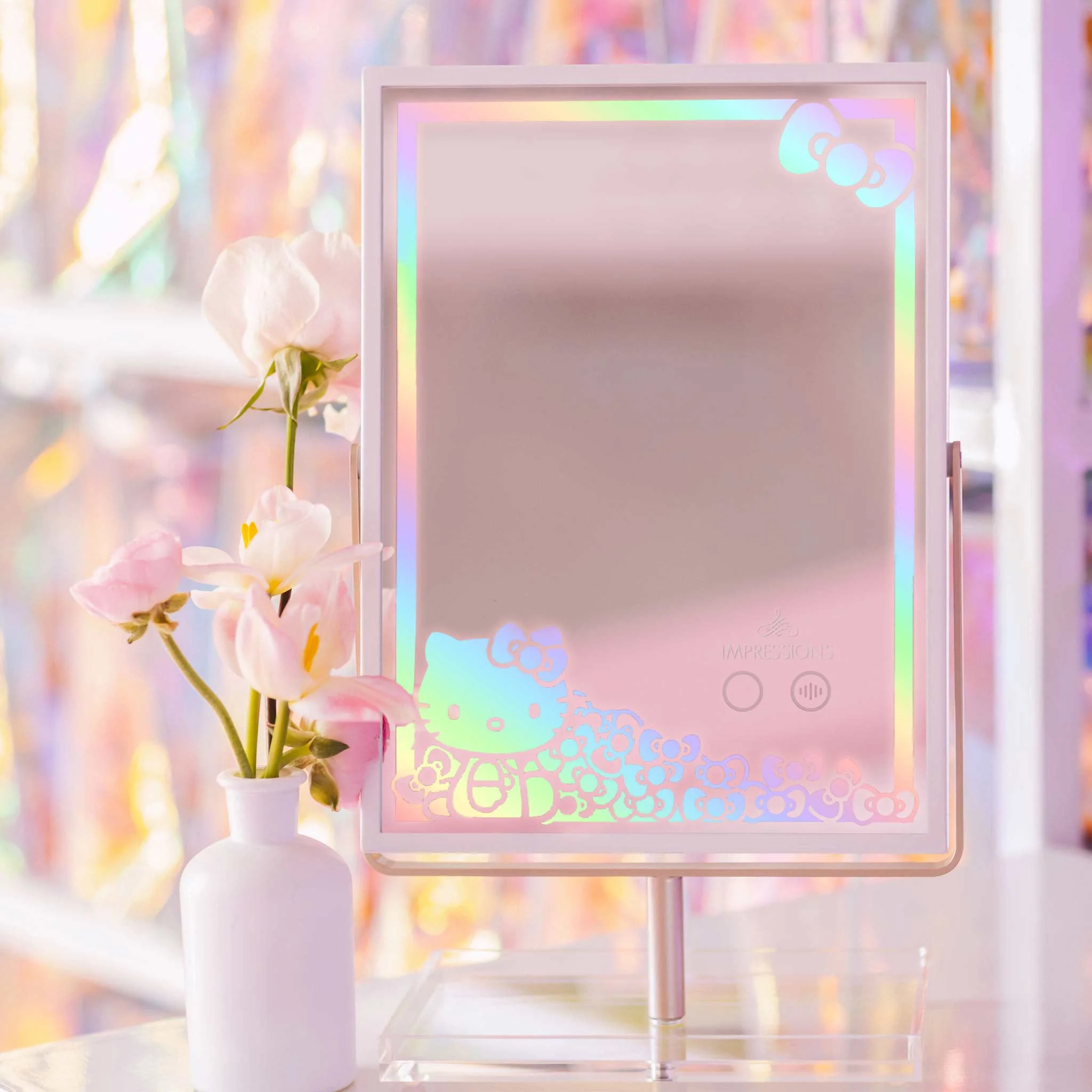 Hello Kitty® RGB Makeup Mirror with Catchall Tray - Image 3