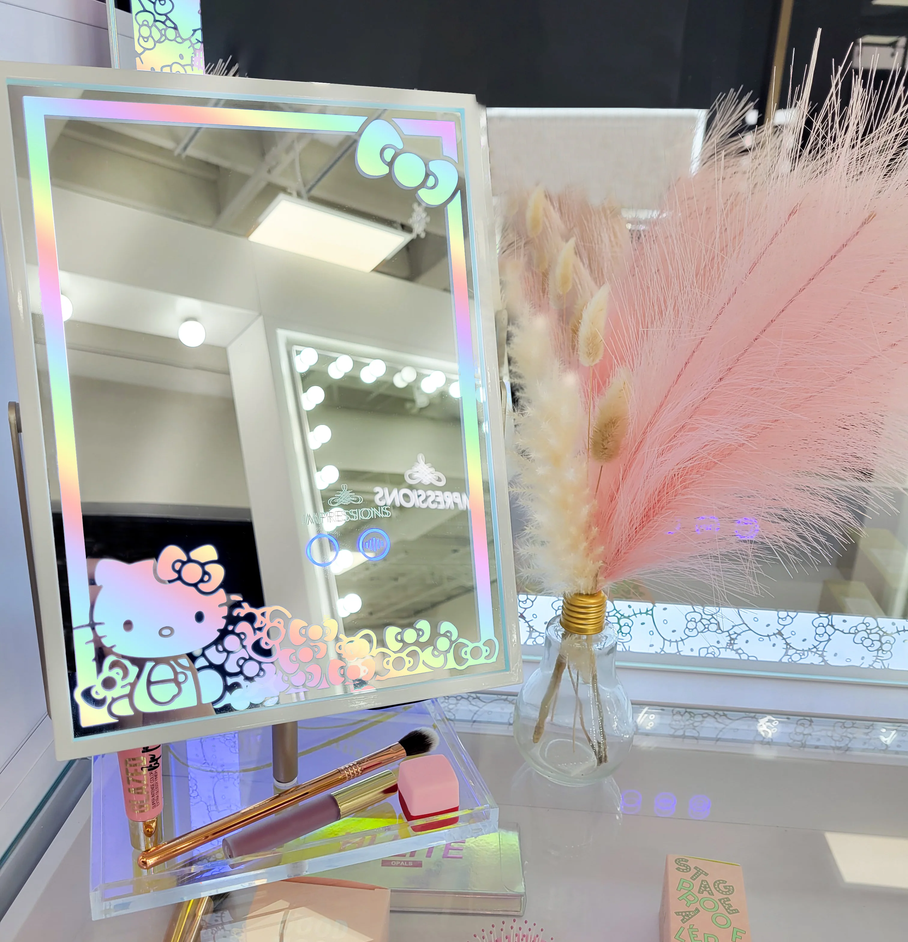 Hello Kitty® RGB Makeup Mirror with Catchall Tray - Image 9