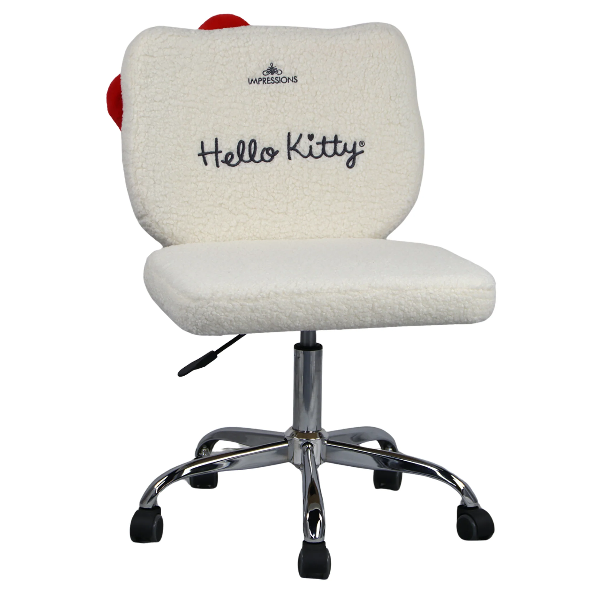 Hello Kitty® Sherpa Swivel Vanity Chair - Image 4