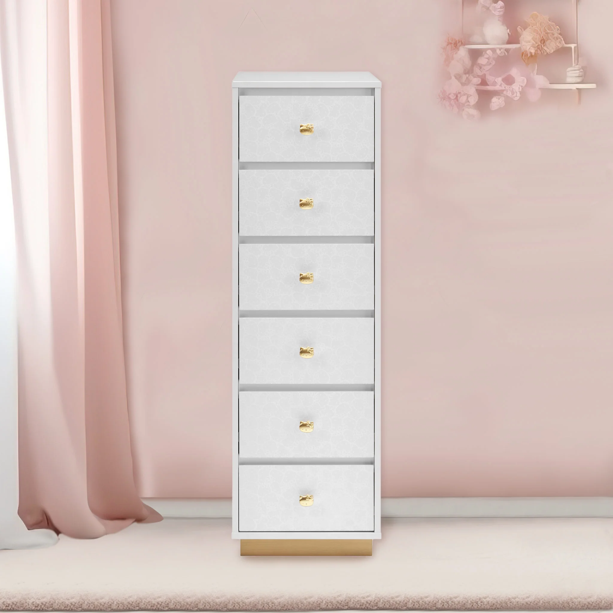 Hello Kitty® SlayStation 6-Drawer Makeup Vanity Storage Unit - Image 3