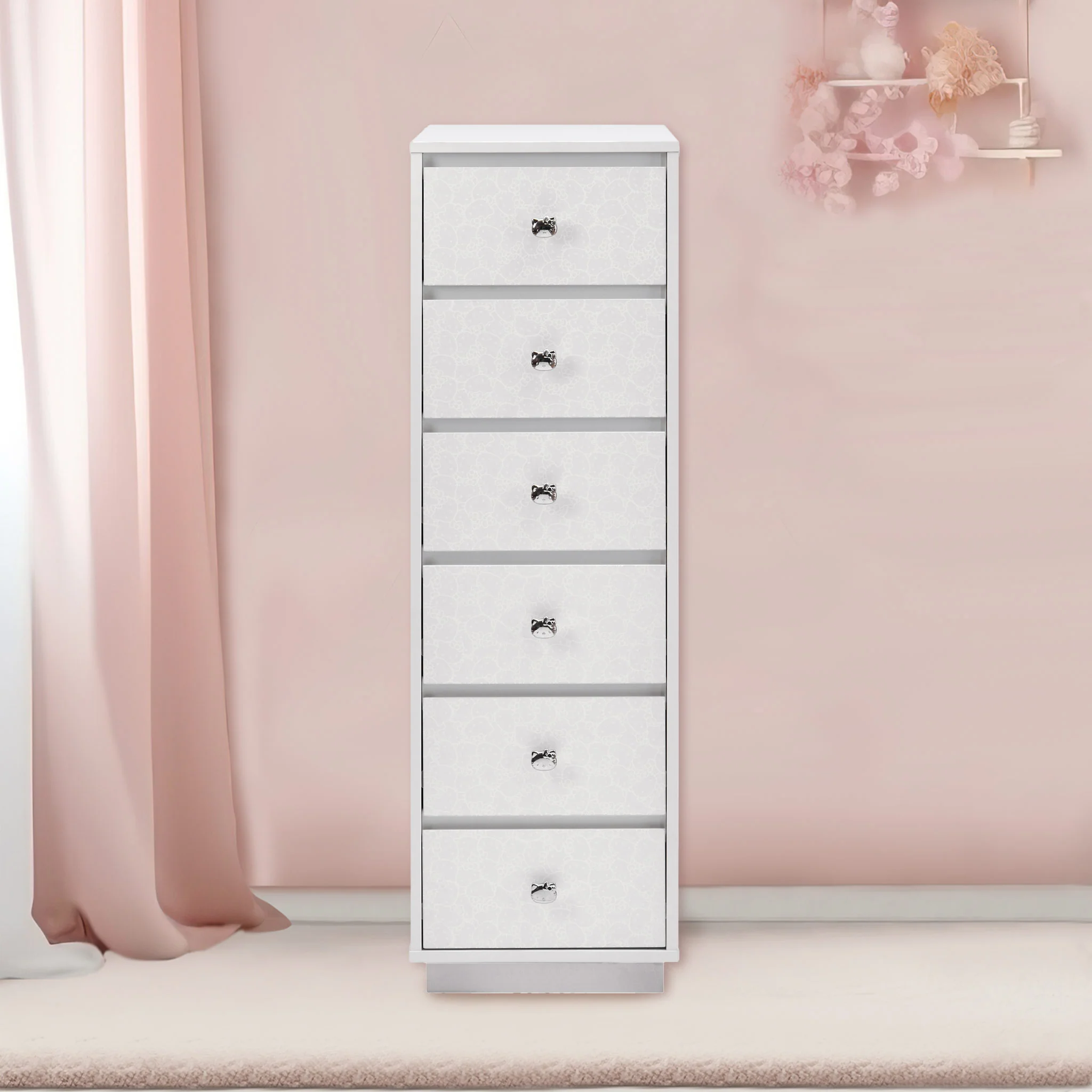 Hello Kitty® SlayStation 6-Drawer Makeup Vanity Storage Unit - Image 9