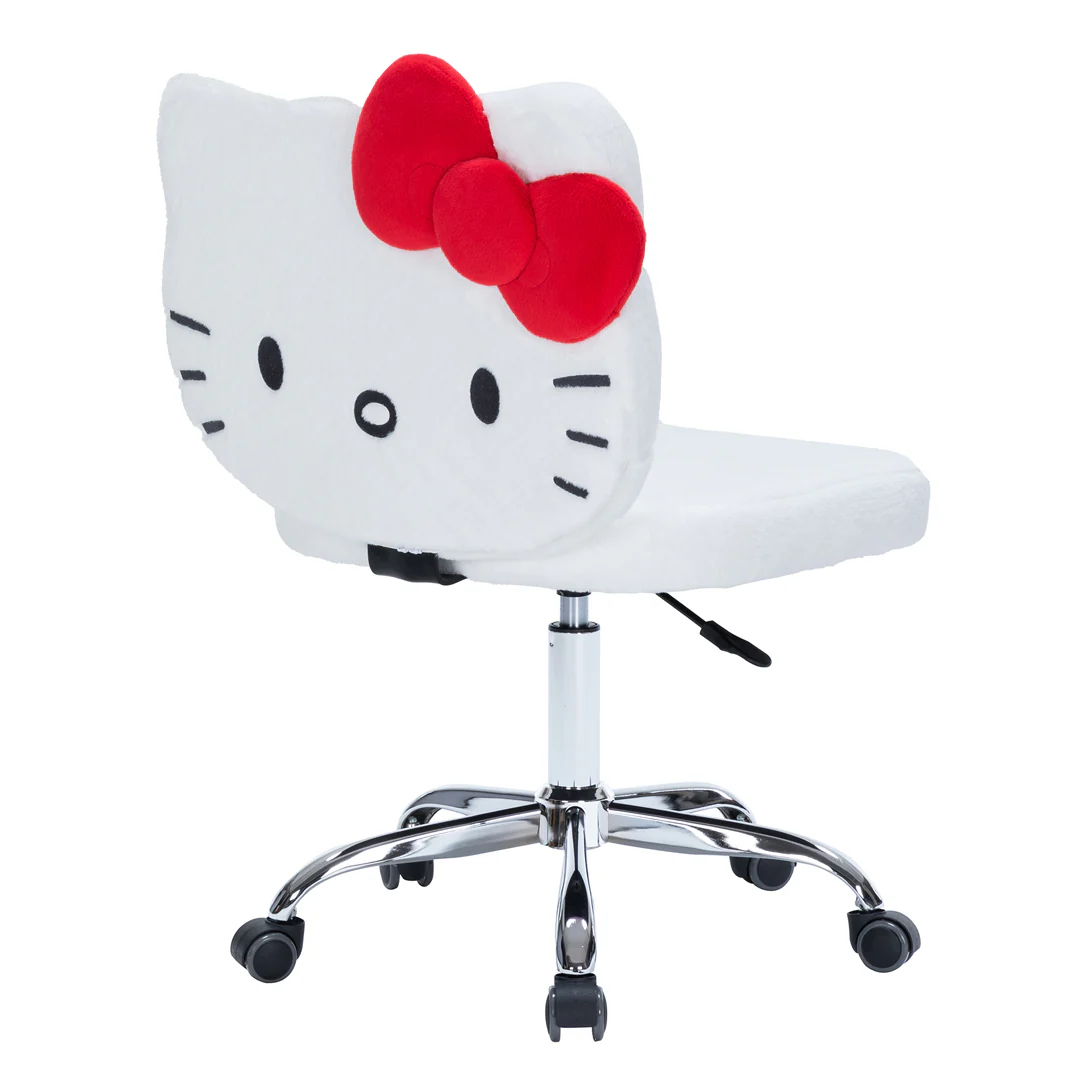 Hello Kitty® Teddy Fur Swivel Vanity Chair - Image 4