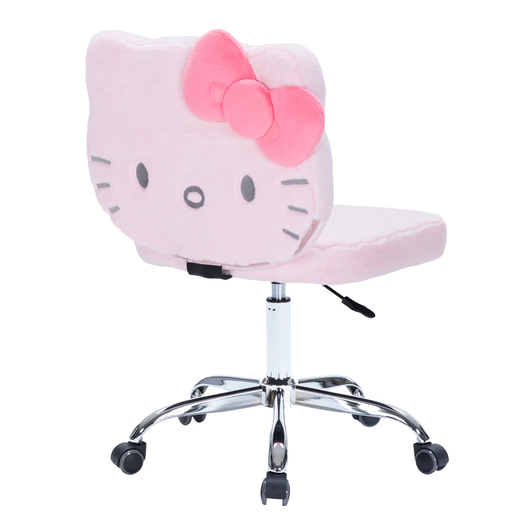 Hello Kitty® Teddy Fur Swivel Vanity Chair - Image 6
