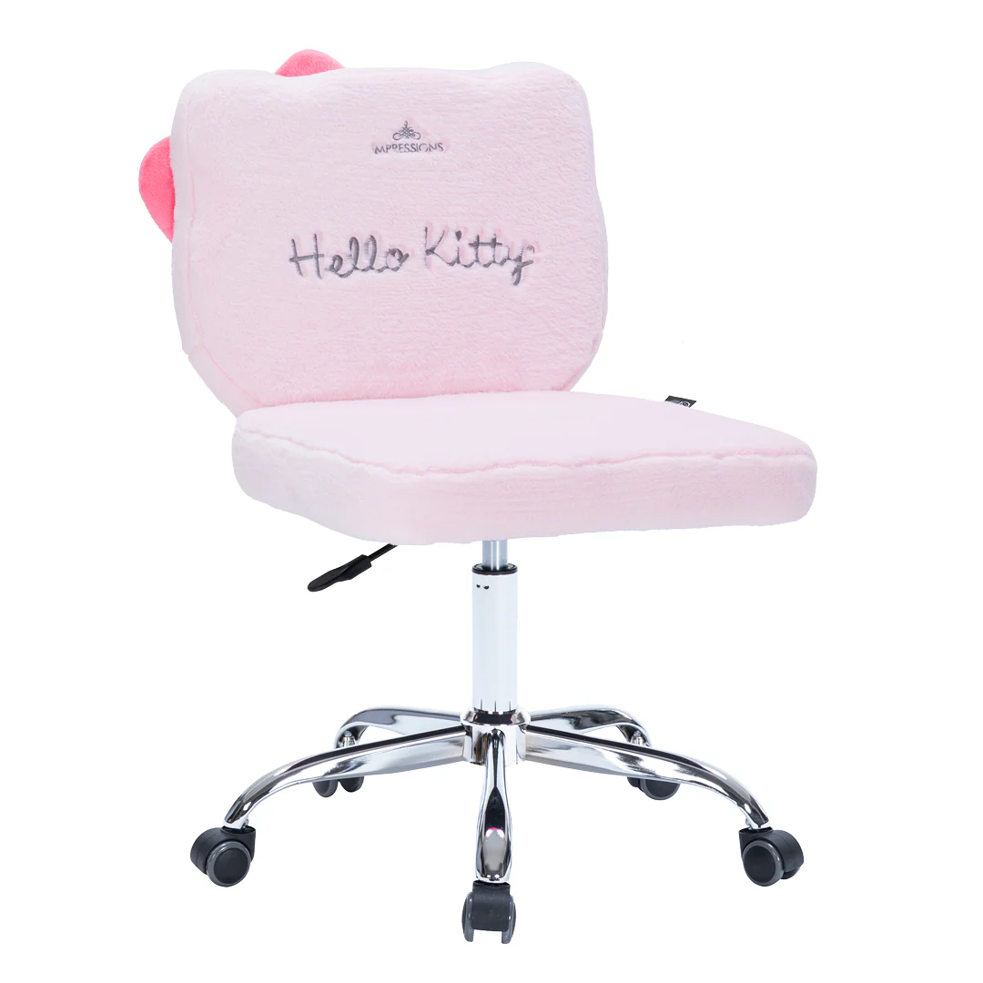 Hello Kitty® Teddy Fur Swivel Vanity Chair - Image 7