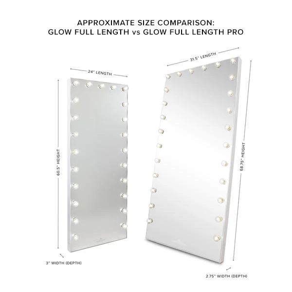 Hollywood Glow® FL Pro Vanity Floor Mirror - Image 7