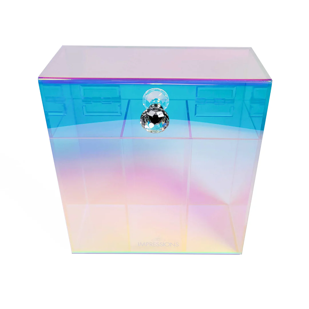 Prisma Acrylic Makeup 3-Section Brush Holder - Image 3