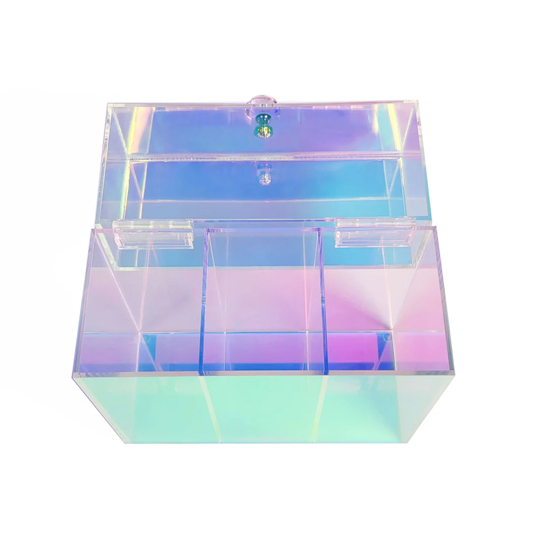 Prisma Acrylic Makeup 3-Section Brush Holder - Image 4