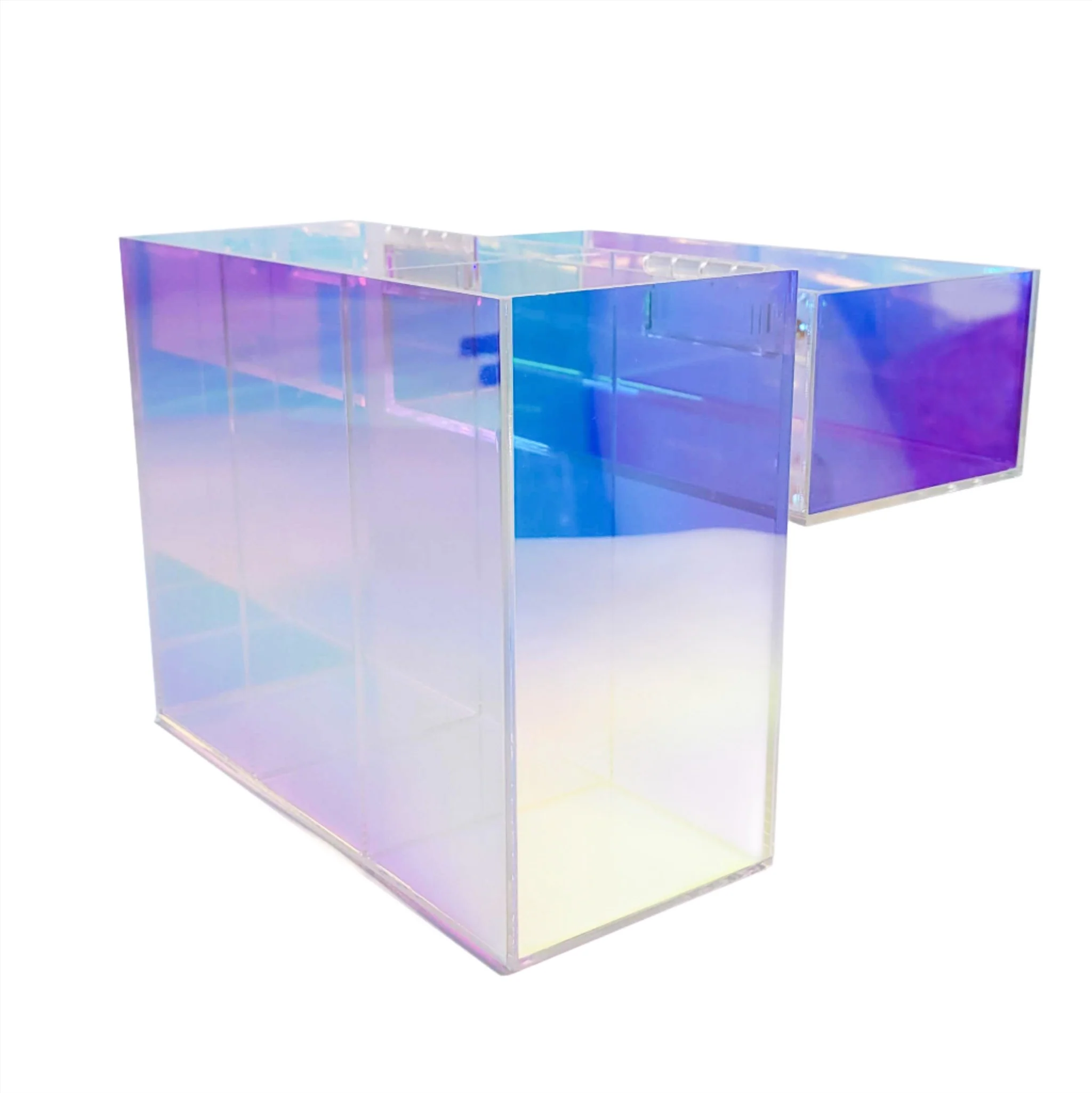 Prisma Acrylic Makeup 3-Section Brush Holder - Image 6