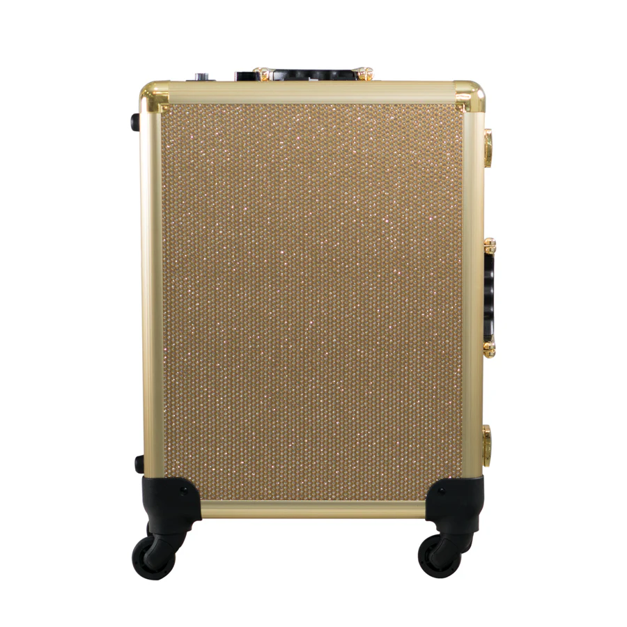 SlayCase® XL Vanity Travel Train Case in Champagne Sparkle - Image 3