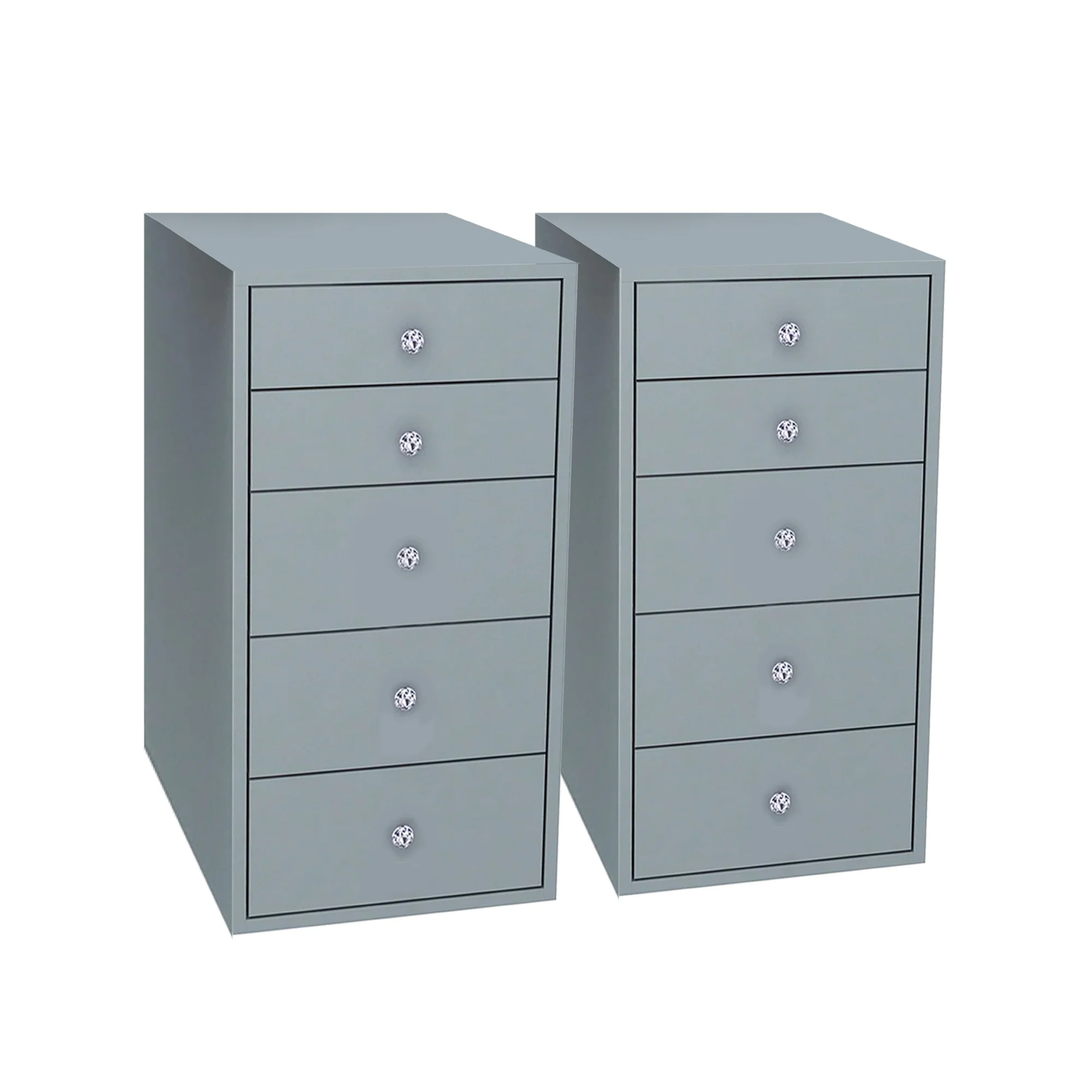 SlayStation® 5-Drawer Makeup Vanity Storage Unit (Pair) - Image 11