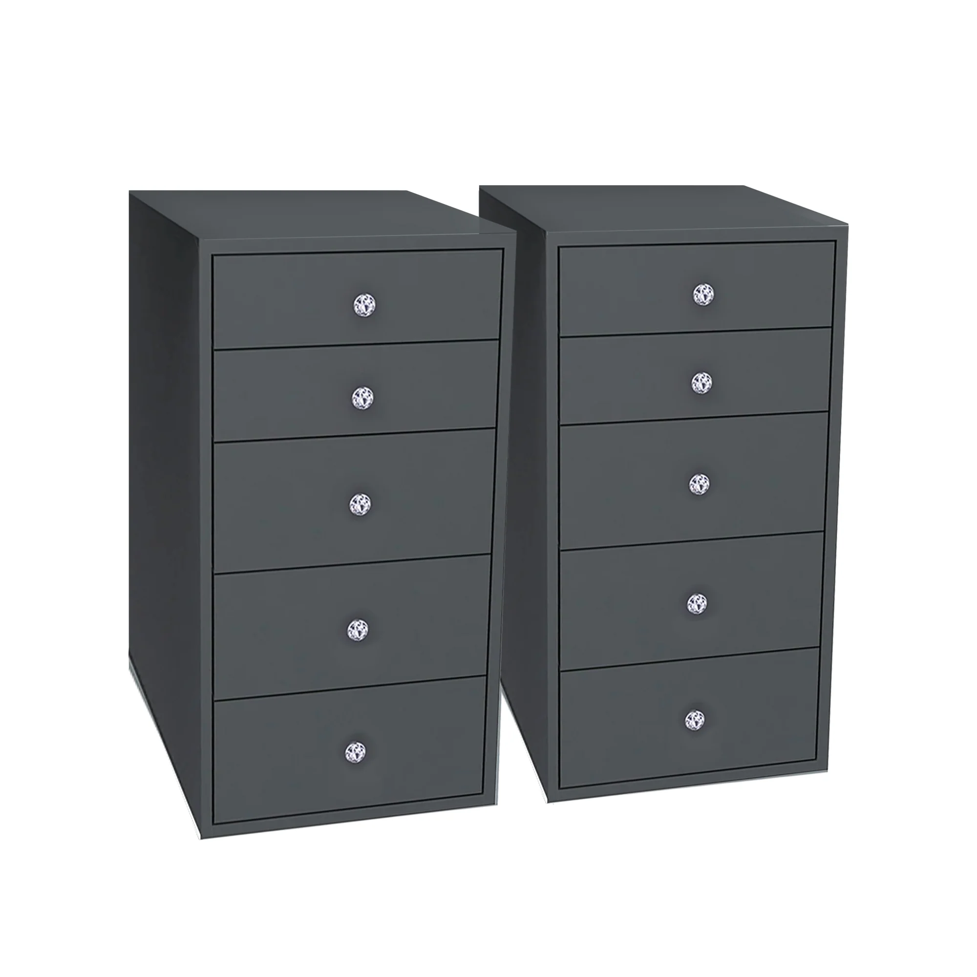 SlayStation® 5-Drawer Makeup Vanity Storage Unit (Pair) - Image 9