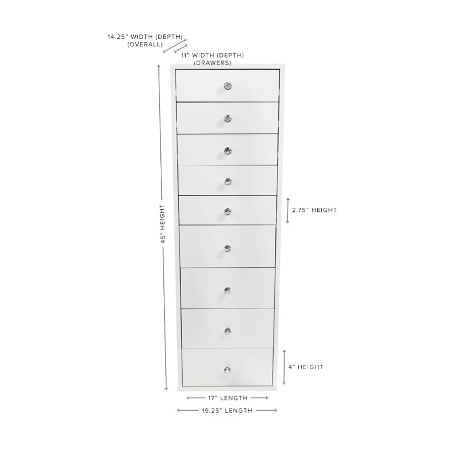 SlayStation® 9-Drawer Makeup Vanity Storage Unit - Image 4