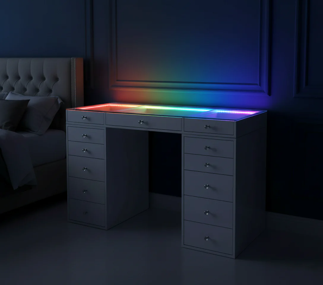 SlayStation® Lumina Plus 2.0 Vanity Table w/ RGB Light - Image 3