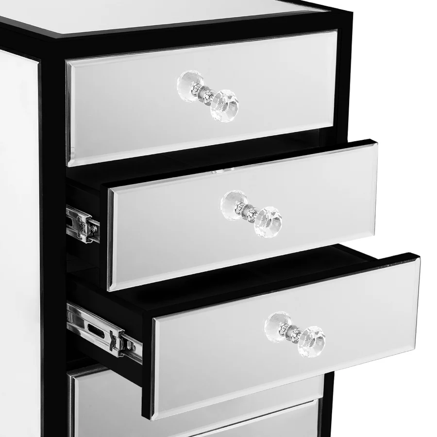SlayStation® Premium Mirrored 9-Drawers Vanity Storage Unit - Image 5