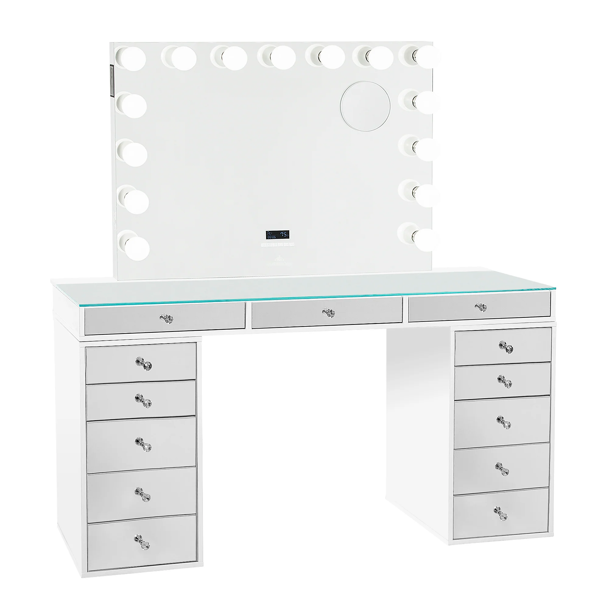 SlayStation® Pro 2.0 Mirrored Tabletop + Vanity Mirror + 5 Drawer Units Bundle - Image 10