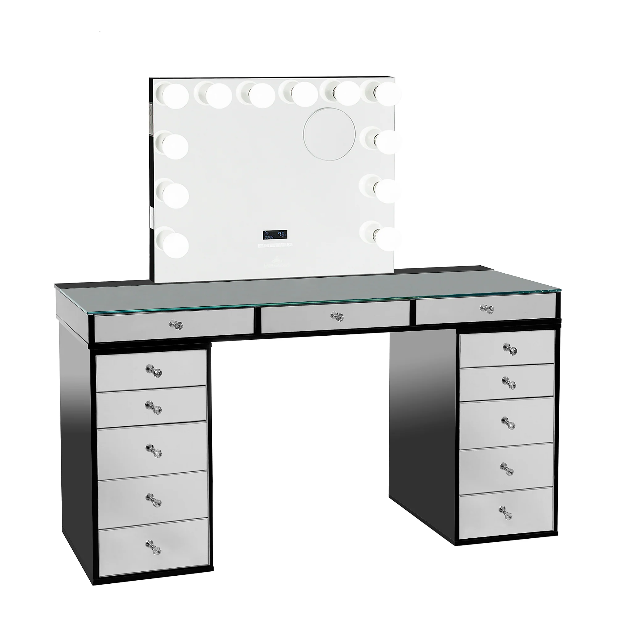 SlayStation® Pro 2.0 Mirrored Tabletop + Vanity Mirror + 5 Drawer Units Bundle - Image 21