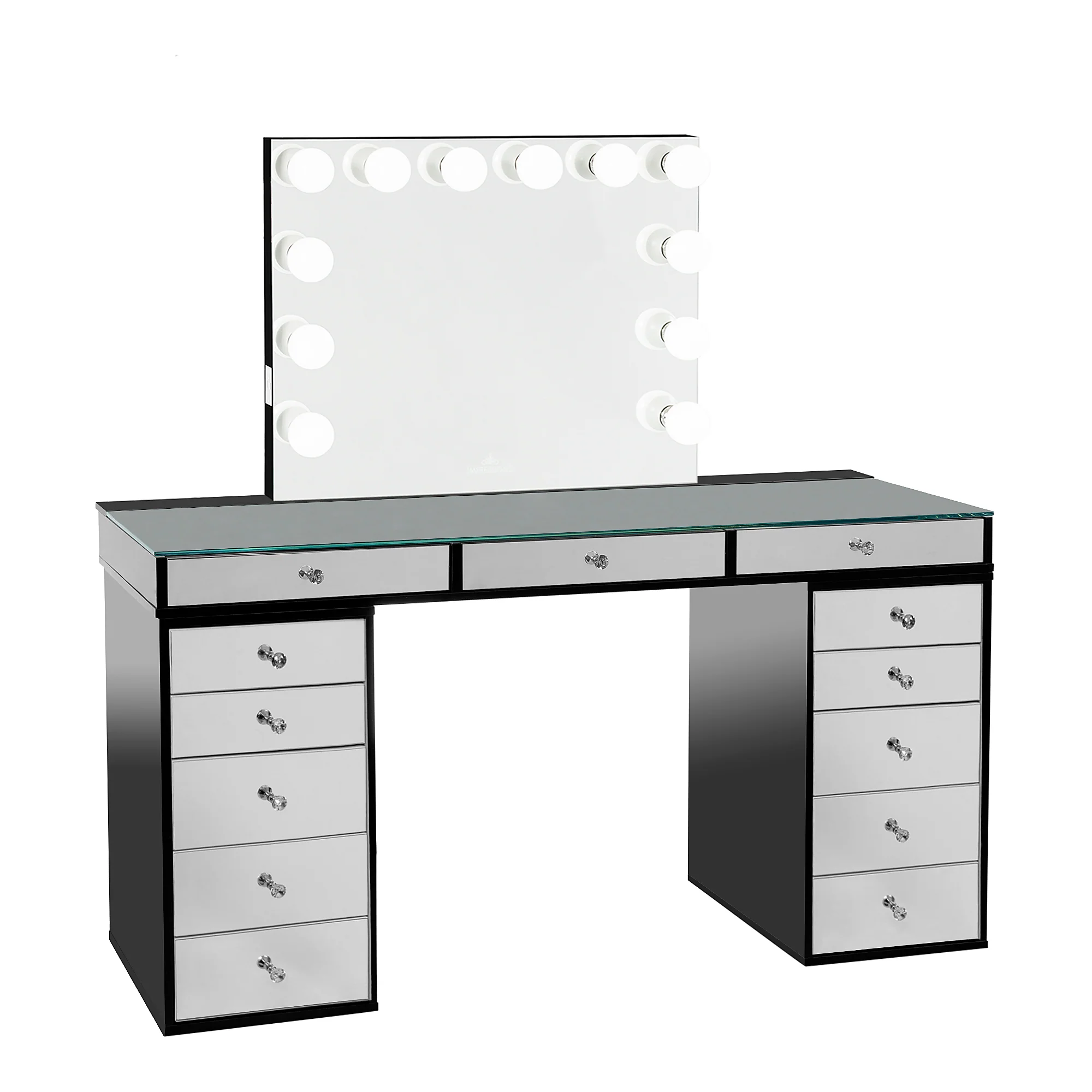 SlayStation® Pro 2.0 Mirrored Tabletop + Vanity Mirror + 5 Drawer Units Bundle - Image 22