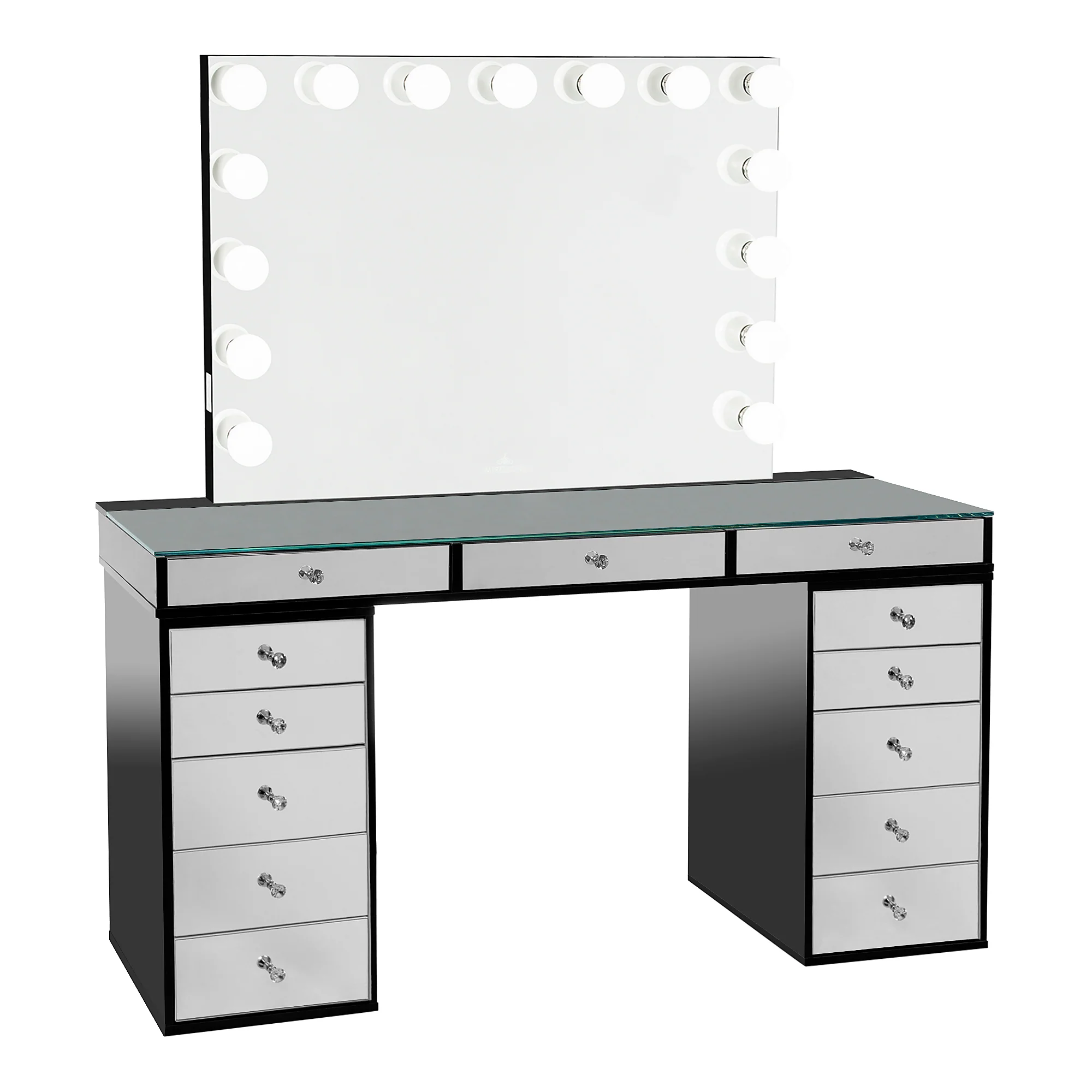 SlayStation® Pro 2.0 Mirrored Tabletop + Vanity Mirror + 5 Drawer Units Bundle - Image 23