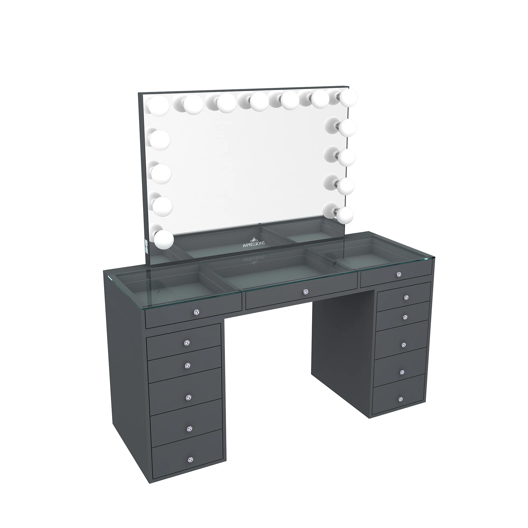 SlayStation® Pro 2.0 Tabletop + Vanity Mirror + 5 Drawer Units Bundle - Image 9