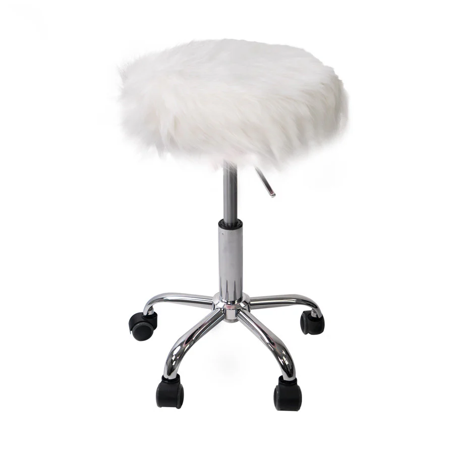 Momo Faux Fur Vanity Stool - Image 5